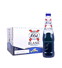 原装进口1664白啤酒330ml*24瓶/件