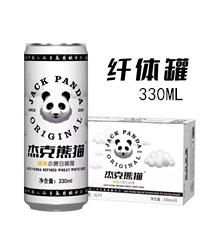 杰克熊猫·精酿小麦白啤酒330ml*24罐/件